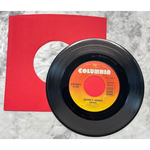 We Are the World USA for Africa / Quincy Jones Grace 45 Pop Vinyl 1984 Columbia - Picture 5 of 6